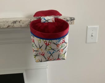 Thread Catcher Bags, Thread Catchers, Scrap Caddy, Pin Cushion,  Sewing Scissors and Shears