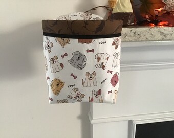 Thread Catcher Bags, Thread Catchers, Scrap Caddy, Pin Cushion, Whimsical Dogs and Bones