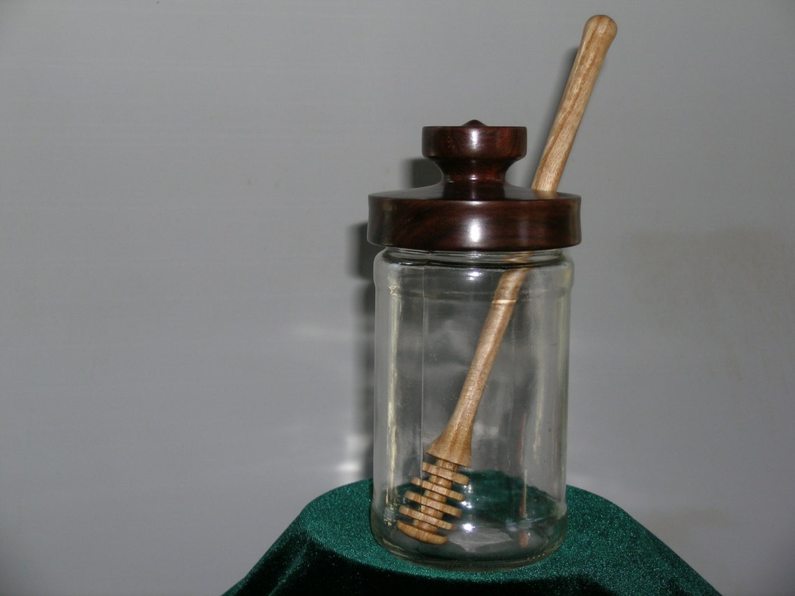 Honey Jar W/dipping Wand Etsy