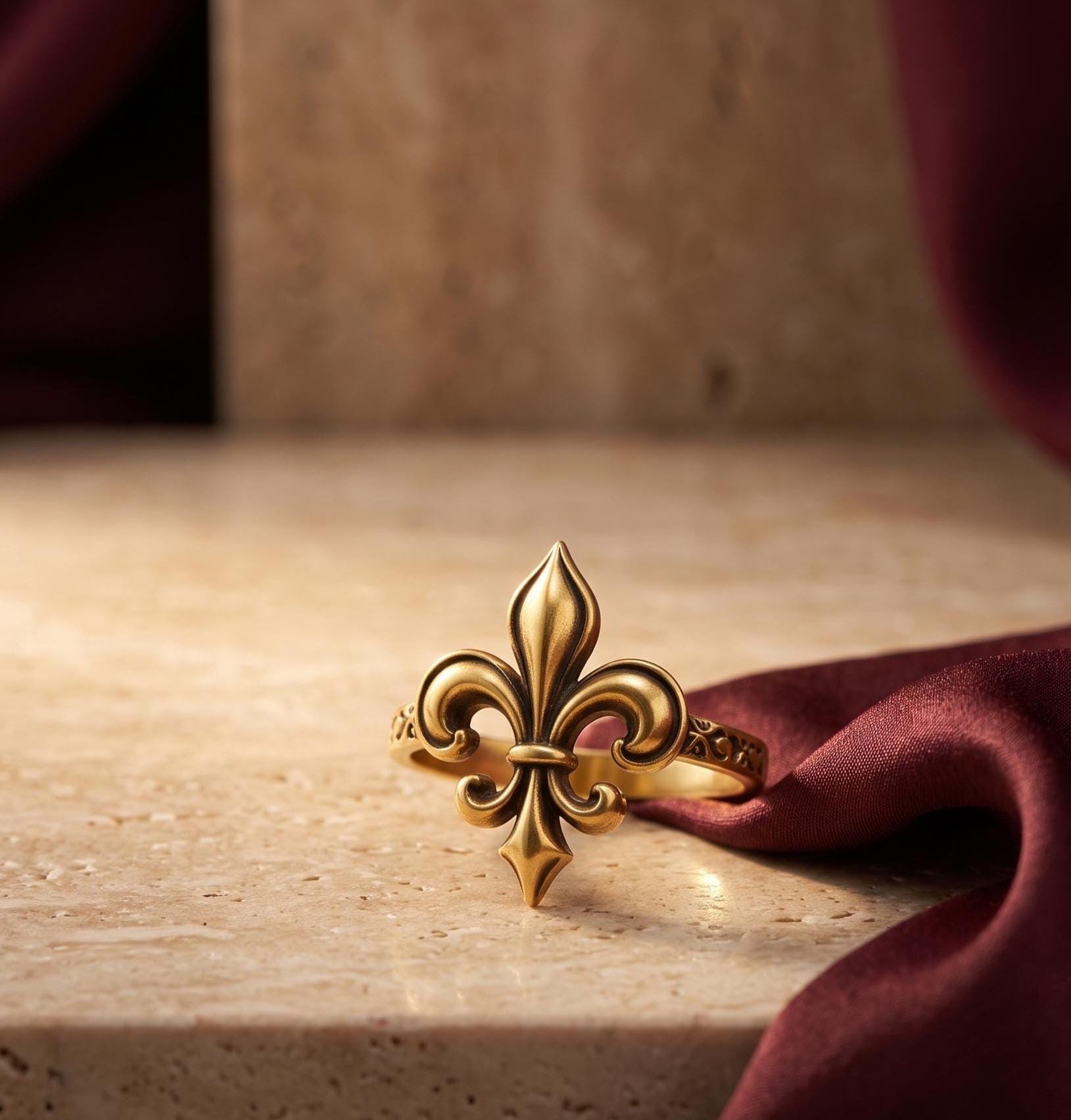Fleur De Lis Ring - Etsy