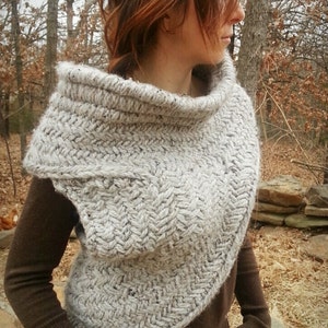 Post-Revolution Hunting Cowl with Vest Knitting Pattern only image 4