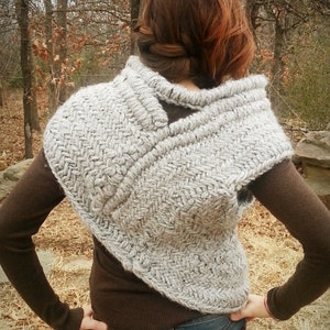 Post-Revolution Hunting Cowl with Vest Knitting Pattern only image 2