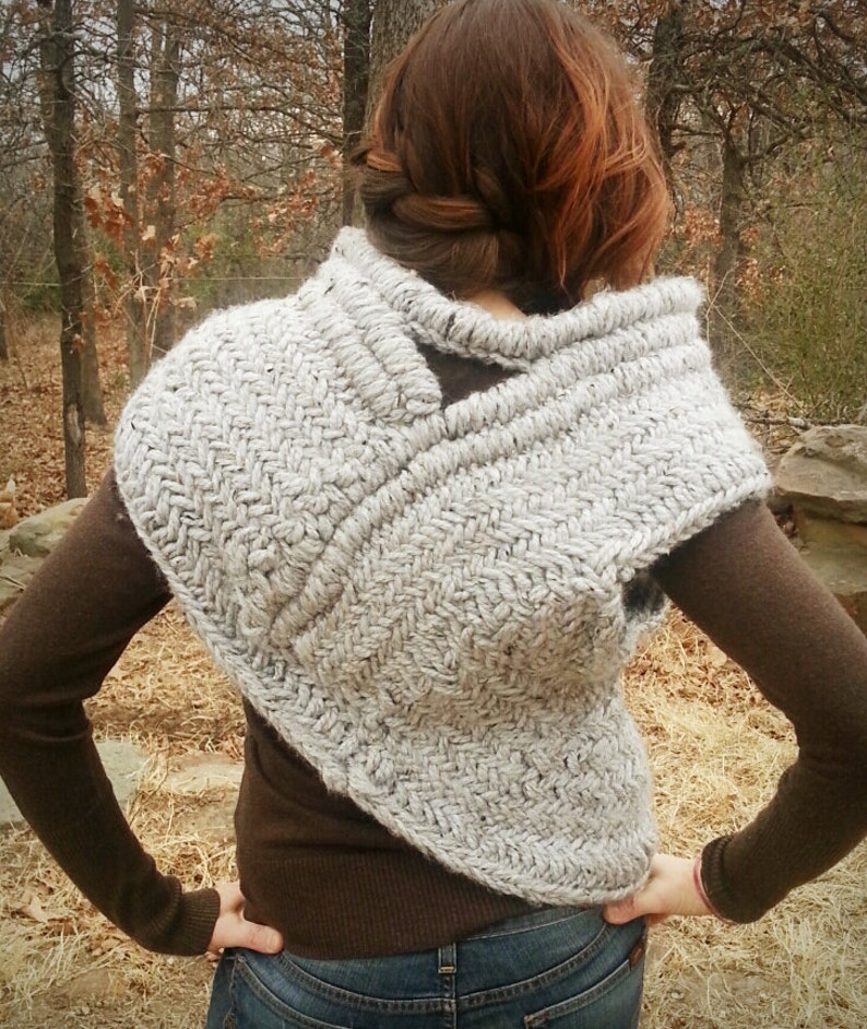 Post-Revolution Hunting Cowl with Vest Knitting Pattern only image 2