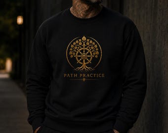 Sudadera Path Practice con el árbol de la vida budista Bodhi Mandala / Yoga Meditación Espiritual