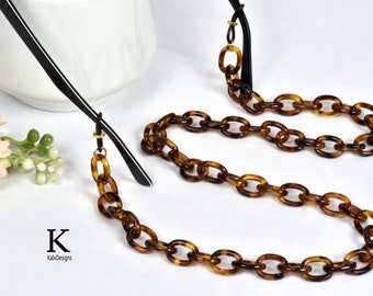 tortoise shell eyeglass chain sale