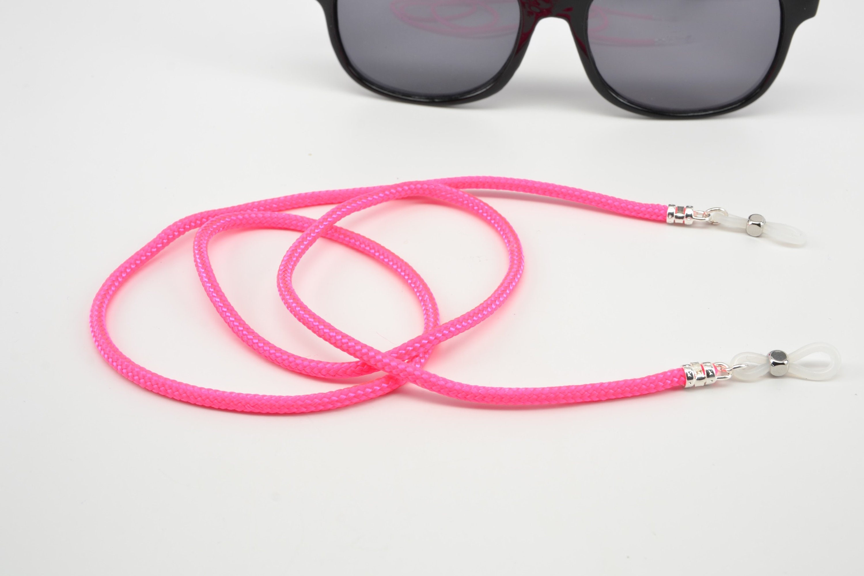 Neon Pink Eyeglass Cord, Glasses Cord, Reading Glasses Chain