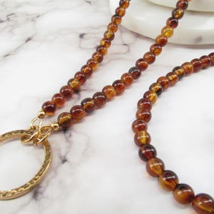 Tortoise Shell Glasses Holder; eyeglass chain; reading glasses necklace holder; glasses leash; reading glasses holder; glasses loop