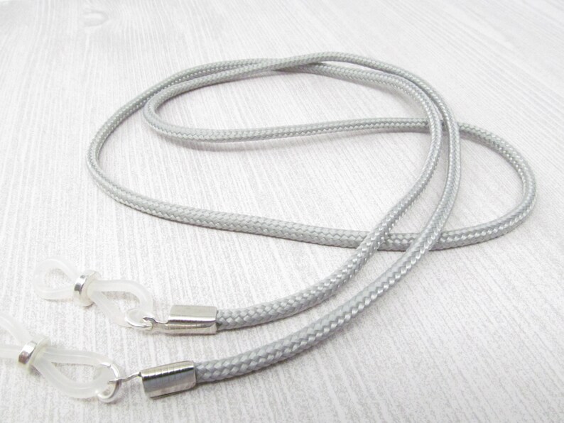 Gray Eyeglass Cord Glasses Cord Reading Glasses Chain Chain Etsy