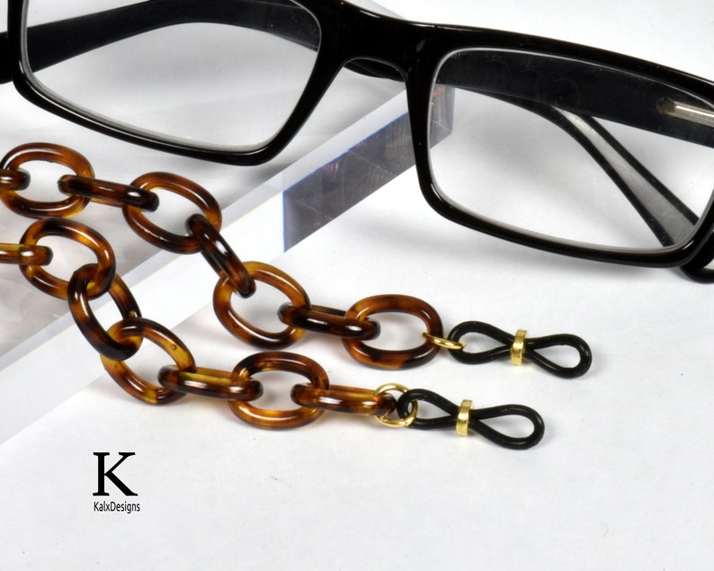 SUPER CHUNKY Tortoise Shell Glasses Chain Eyeglass Chain Etsy Canada