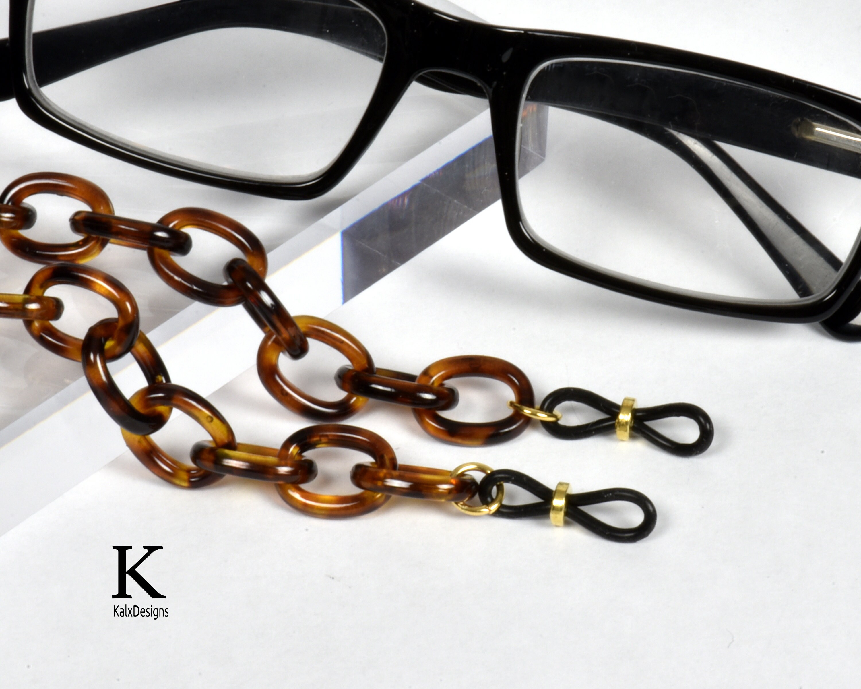 SUPER CHUNKY Tortoise Shell Glasses Chain eyeglass chain Etsy
