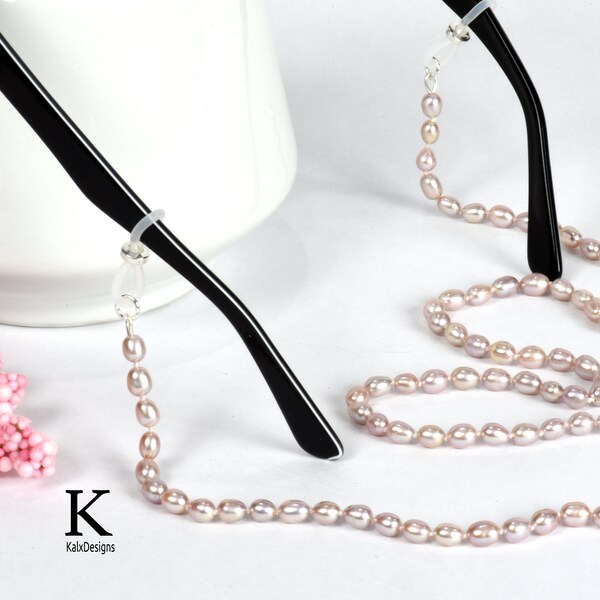 Pearl Eyeglass Chain Etsy