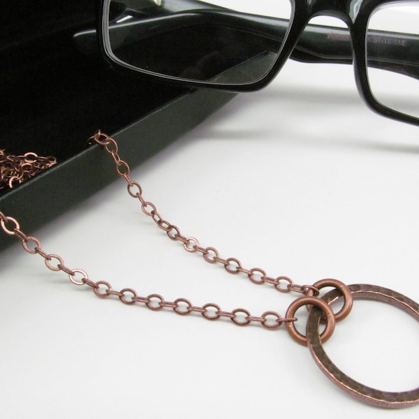 Antique Copper Lanyard for Glasses; Eyeglass Holders Necklaces; Glasses Lanyard; Glasses Chain; Eyeglass Lanyard; Eyeglass Loop; kalxdesigns