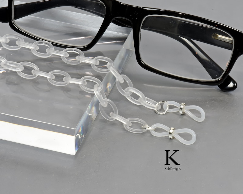 Frosted Chunky Glasses Chain Eyeglass Chain Reading Glasses Etsy
