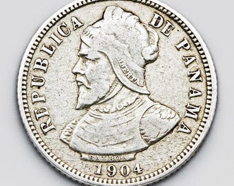 希少なパナマ共和国 5 センテシモス デ バルボア 1961 年、銅