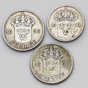 1918年 デンマーク 25オーレ 銀貨 1918年 デンマーク 25オーレ 銀貨