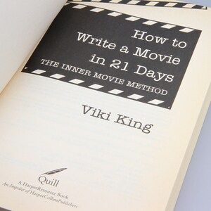 How To Write A Movie In 21 Days A Paperback Book By Viki | Etsy