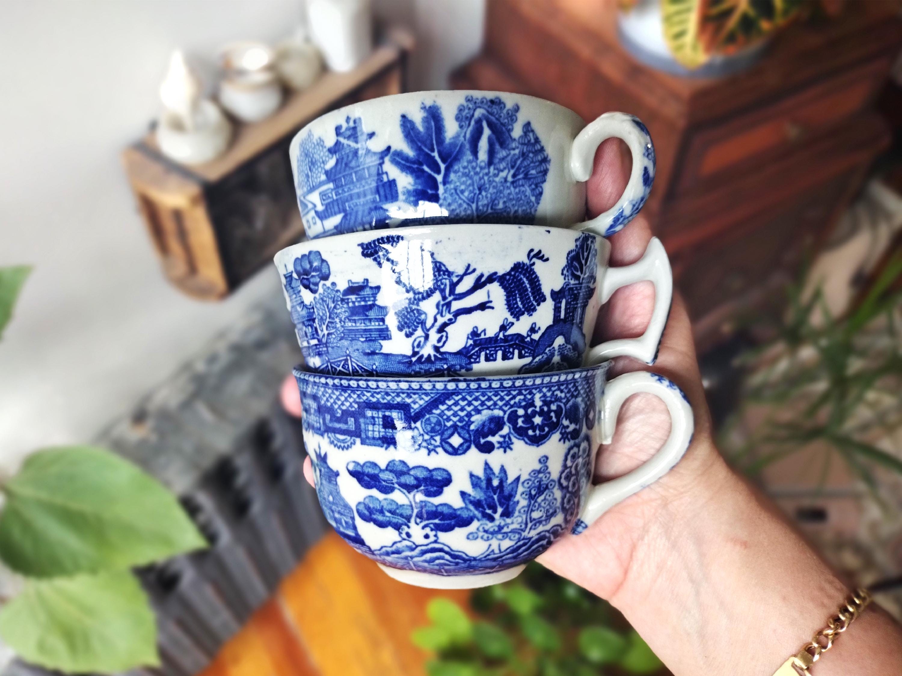 WOODSWARE ENGLAND カップ&ソーサー　ティーポット付き Vintage Wood's Ware Cup & Saucer / 英国製 ウッズウェア