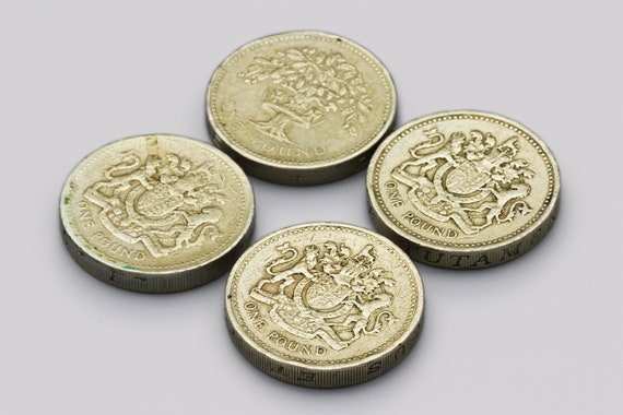 1983年から1995年までの英国1ポンド硬貨セット、エリザベス2世の肖像