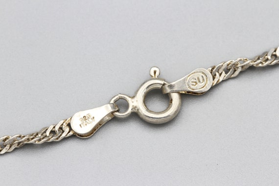 Minimalist Curvy Pendant Necklace, Hammered Sterl… - image 7