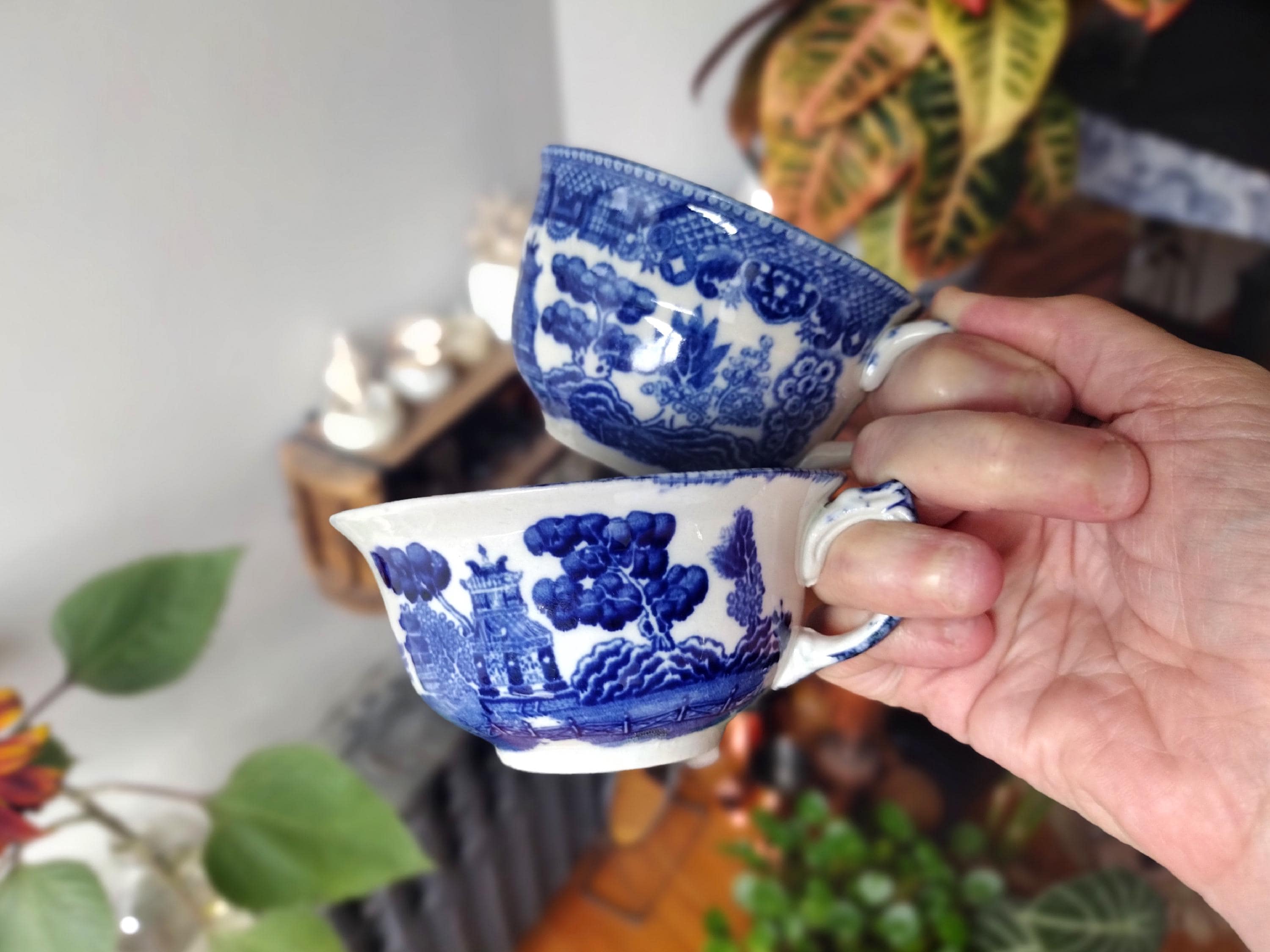 超希少　ブルーウィローパターンのミニセット（日本製） 653a9a28da8a020c00bb5e8611ad71