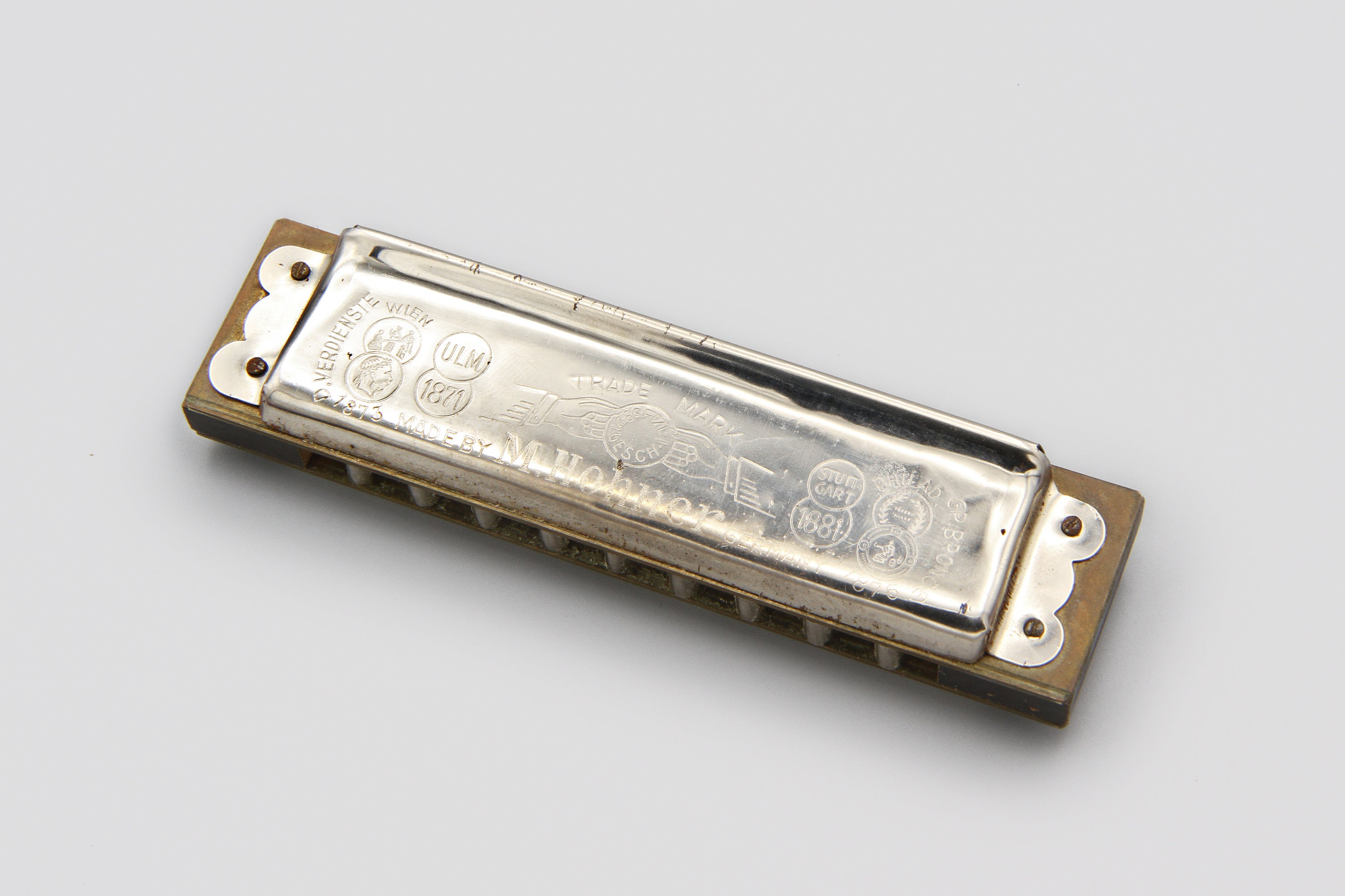 Vintage 1970s Working Hohner Harmonica Orchester I, Key of A Moll