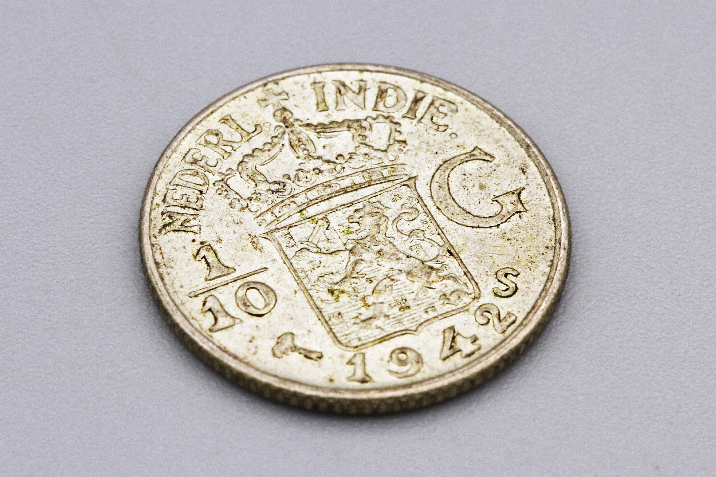 Netherlands East Indies 1942 1/10 Gulden Coin, 720 Silver Coin, Netherlands  East Indies, One Tenth Rupiah Indonesia, Antique Colonial Coin - Etsy