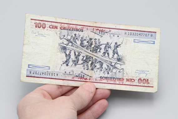 ヴィンテージ 100 クルゼイロス ブラジル紙幣、デュケ デ カシアス、南