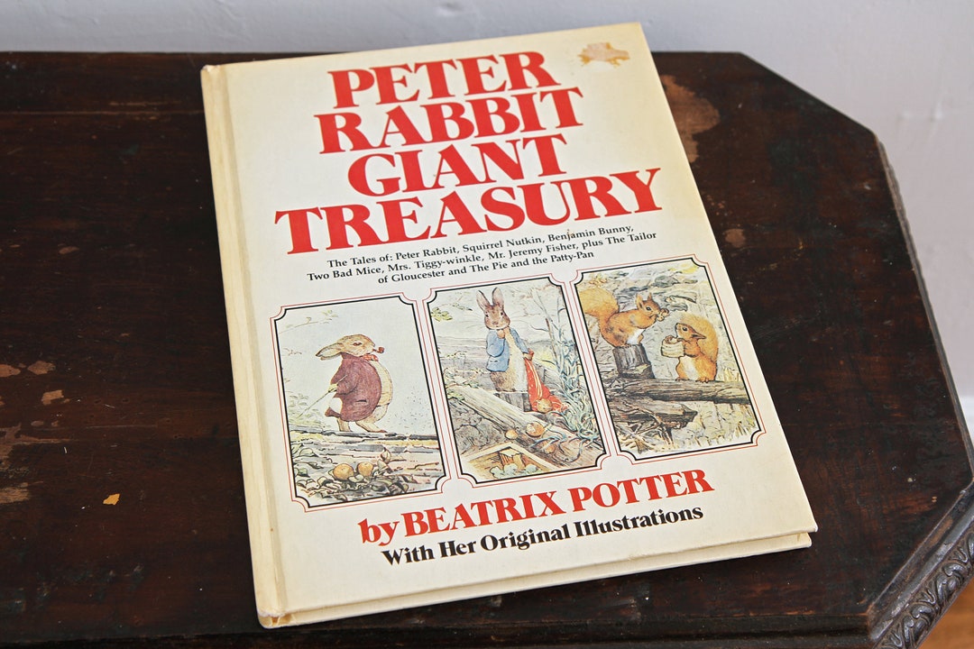 Vintage 1980s Peter Rabbit Book, Peter Rabbit Giant Treasury by Beatrix ...