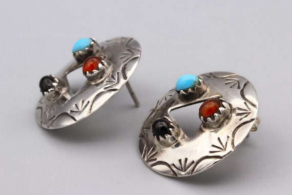 Signed RIMO Round Concho Studs, Southwestern Colo… - image 6