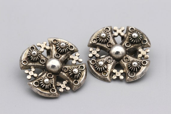 Pagoda cross earrings online