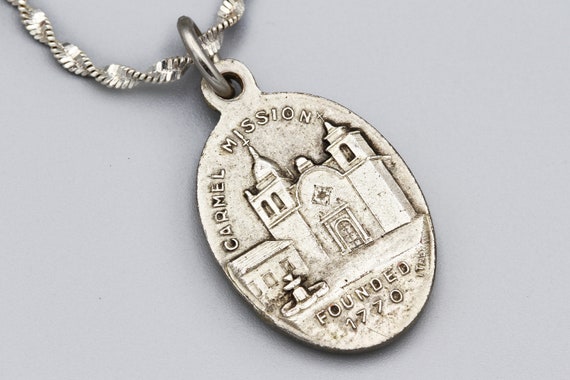 Silver Plated Catholic Prayer Medal Charm Pendant… - image 6