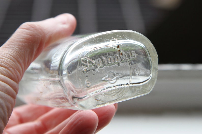 Lot of 4 Antique Clear Glass Bottles Found in New York USA Etsy