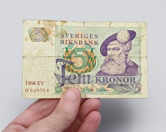 外国紙幣 スウェーデン 1680クローナ 外国紙幣 スウェーデン 1680クローナ スウェーデン 旧紙幣 クローナ