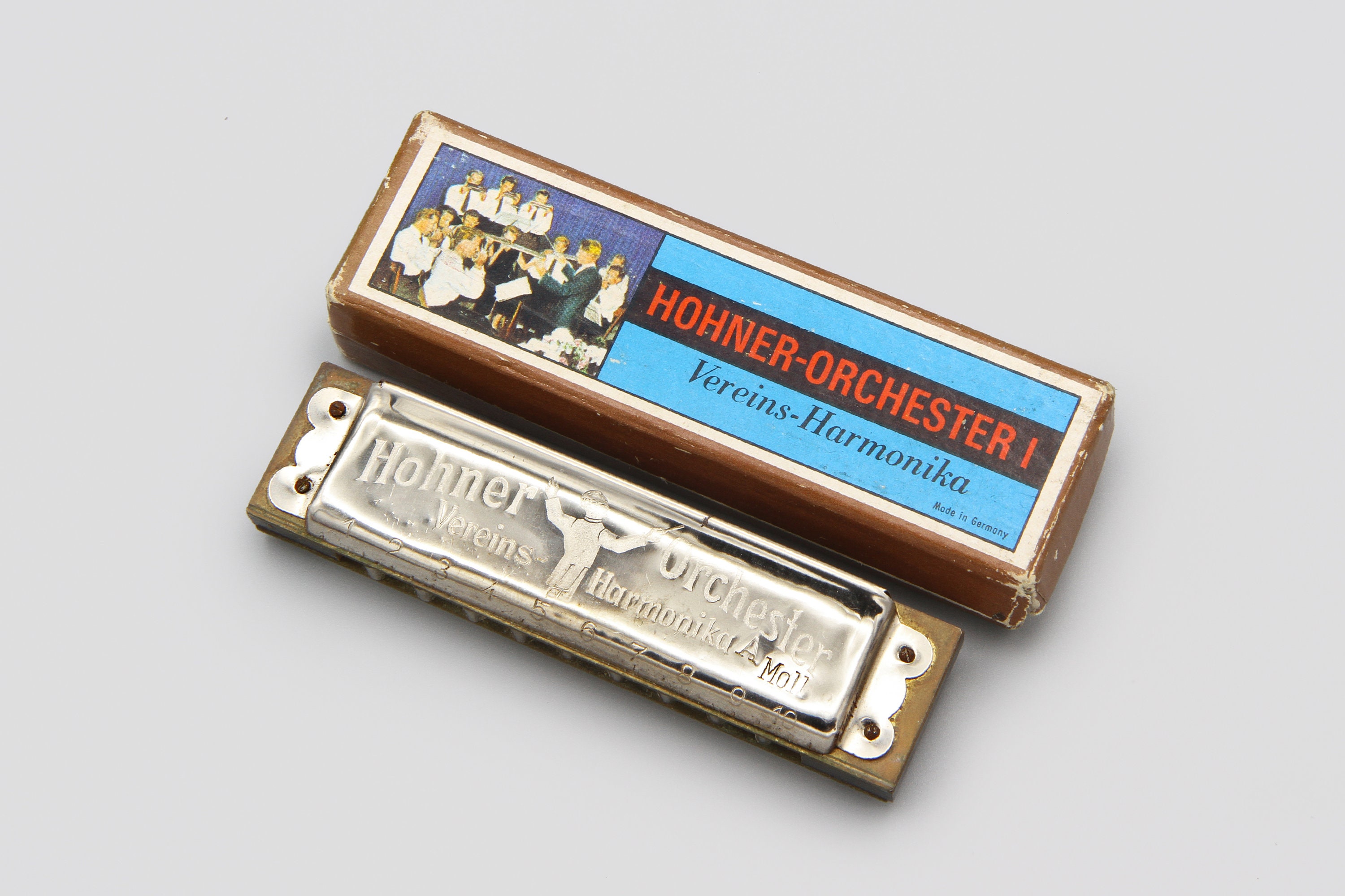 Hohner Orchester I Vereins Harmonika Key of A, in Original