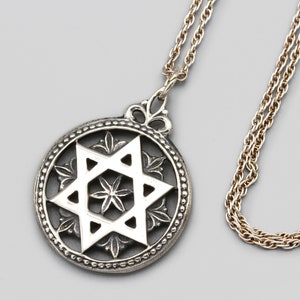 Collana Con Ciondolo Stella Di David In Argento 925 – Girocollo Donna Con Catena A Sfere, Gioiello Ebraico In Argento Massiccio – Wanda Plata - 2