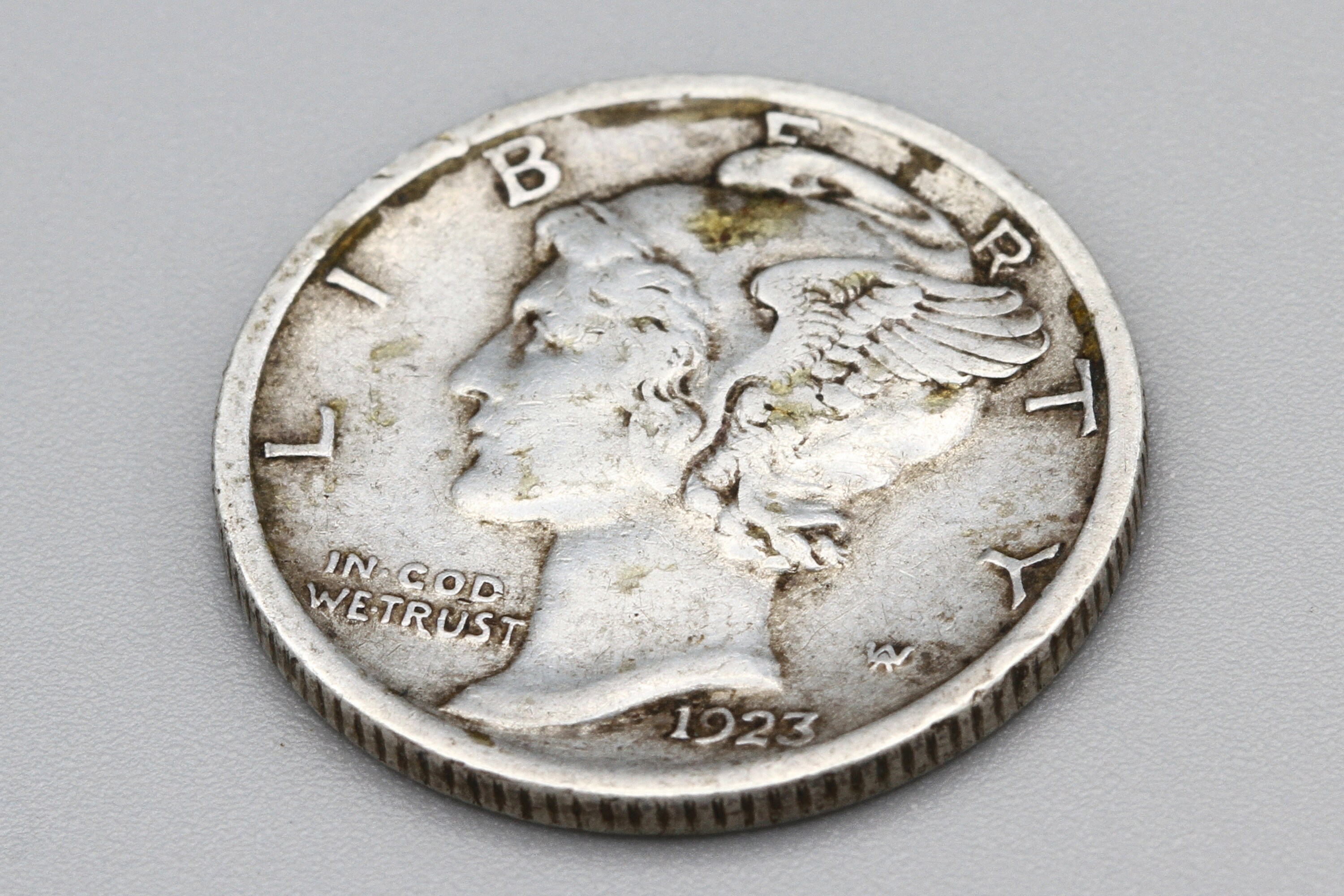 マーキュリーダイム銀貨 50枚1ロール 1923 マーキュリー 90