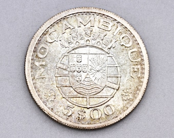 セール！ポルトガル領モザンビーク 1955年シルバー 20 エスクードコイン ポルトガル 1966 20エスクード銀貨 サラザール橋