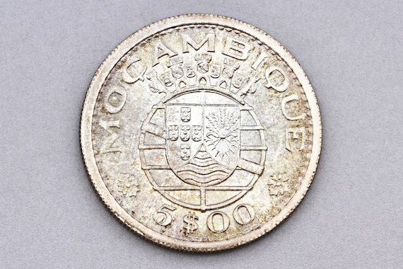 モザンビーク 5 エスクード コイン 1960、600 銀貨、アフリカ