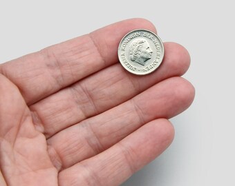 1970年 オランダ 25セント ニッケル硬貨、ユリアナ女王、オランダ