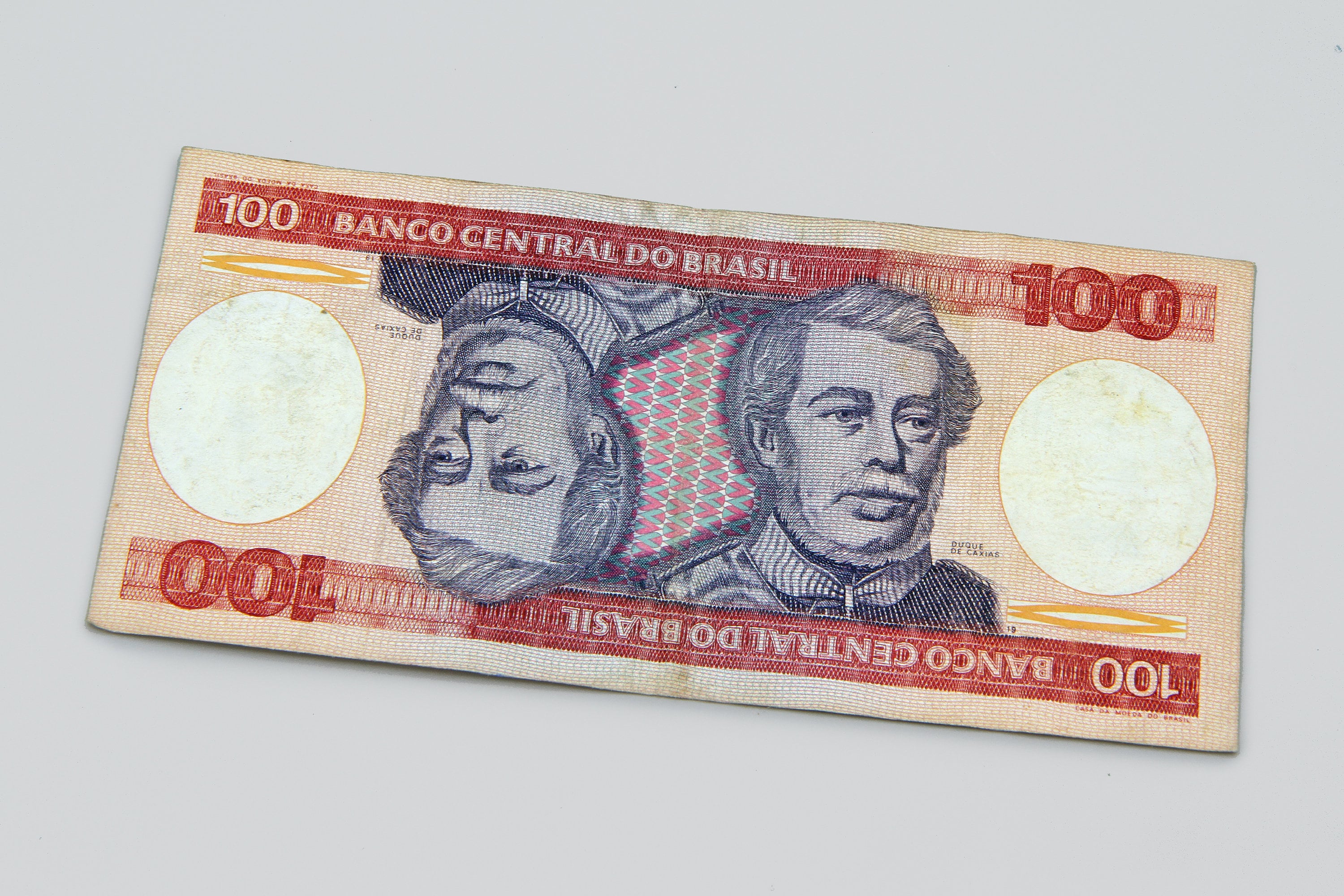 ヴィンテージ 100 クルゼイロ ブラジル紙幣、100 クルゼイロ ノボ