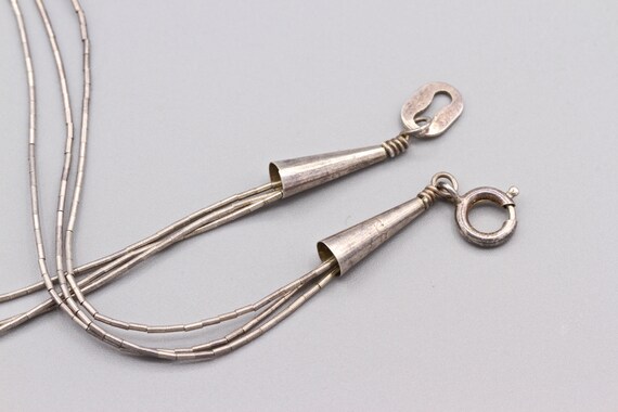 Liquid Silver Amethyst Three strands Necklace, Mu… - image 6