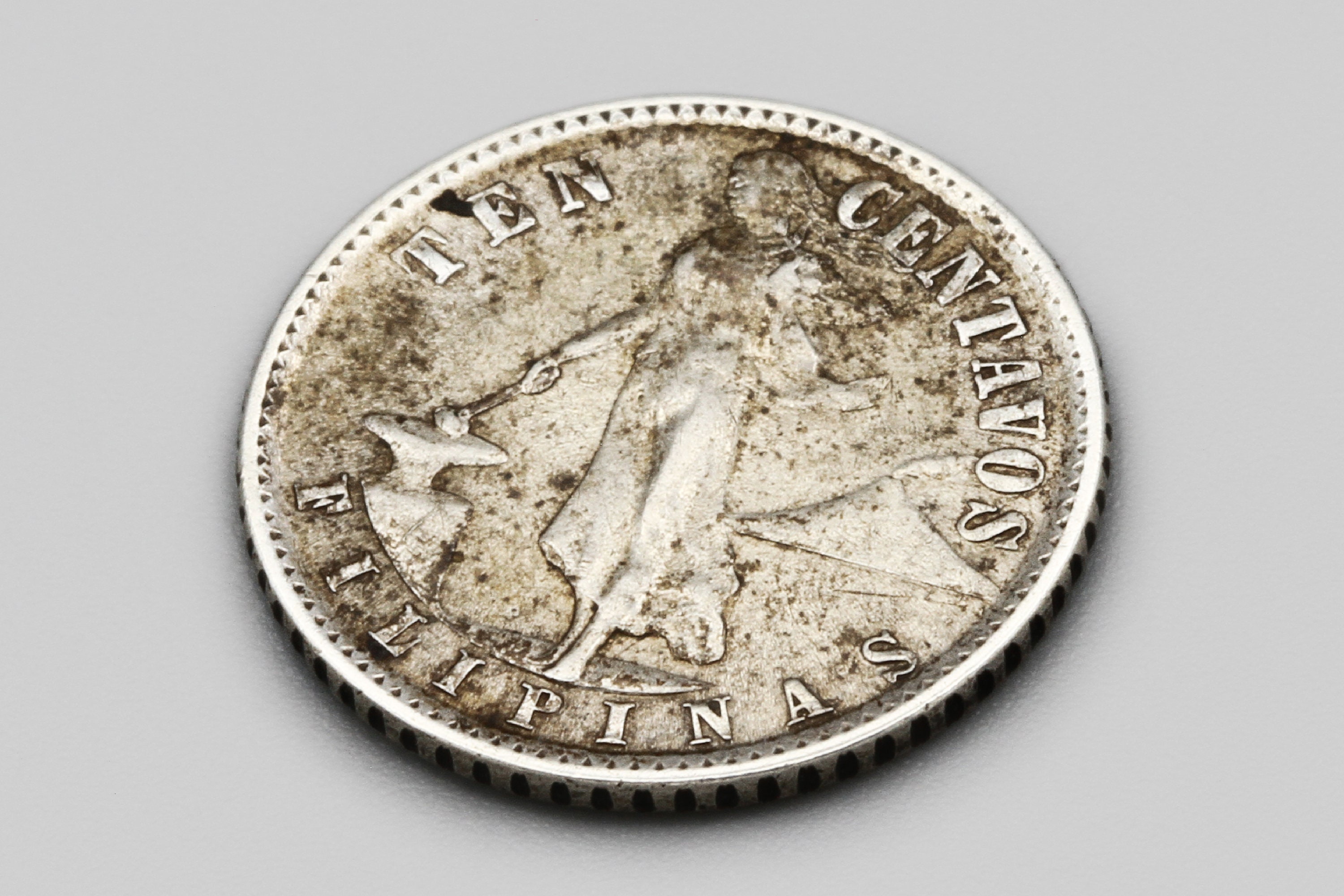 ビンテージ アメリカ 10センタボ銀貨のシルバーブレスレット 1944年