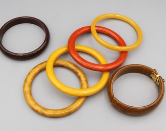 レッドトマトのベークライトバングル、滑らかなダークバーミリオンの