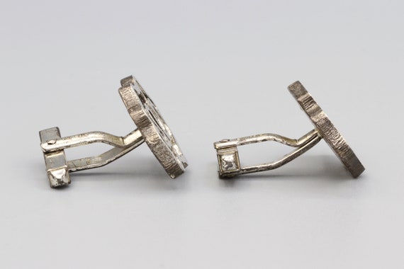 Germany Sterling Mens Cuff Links, Modern Brutalis… - image 6