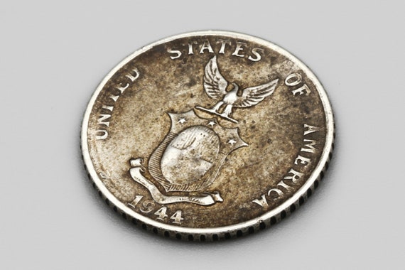 フィリピン10センタボ硬貨　1944年2枚、1945年4枚、1960年1枚、計7 1944年 10センタボ・フィリピナス、750銀貨、フィリピンの通貨、旧世界