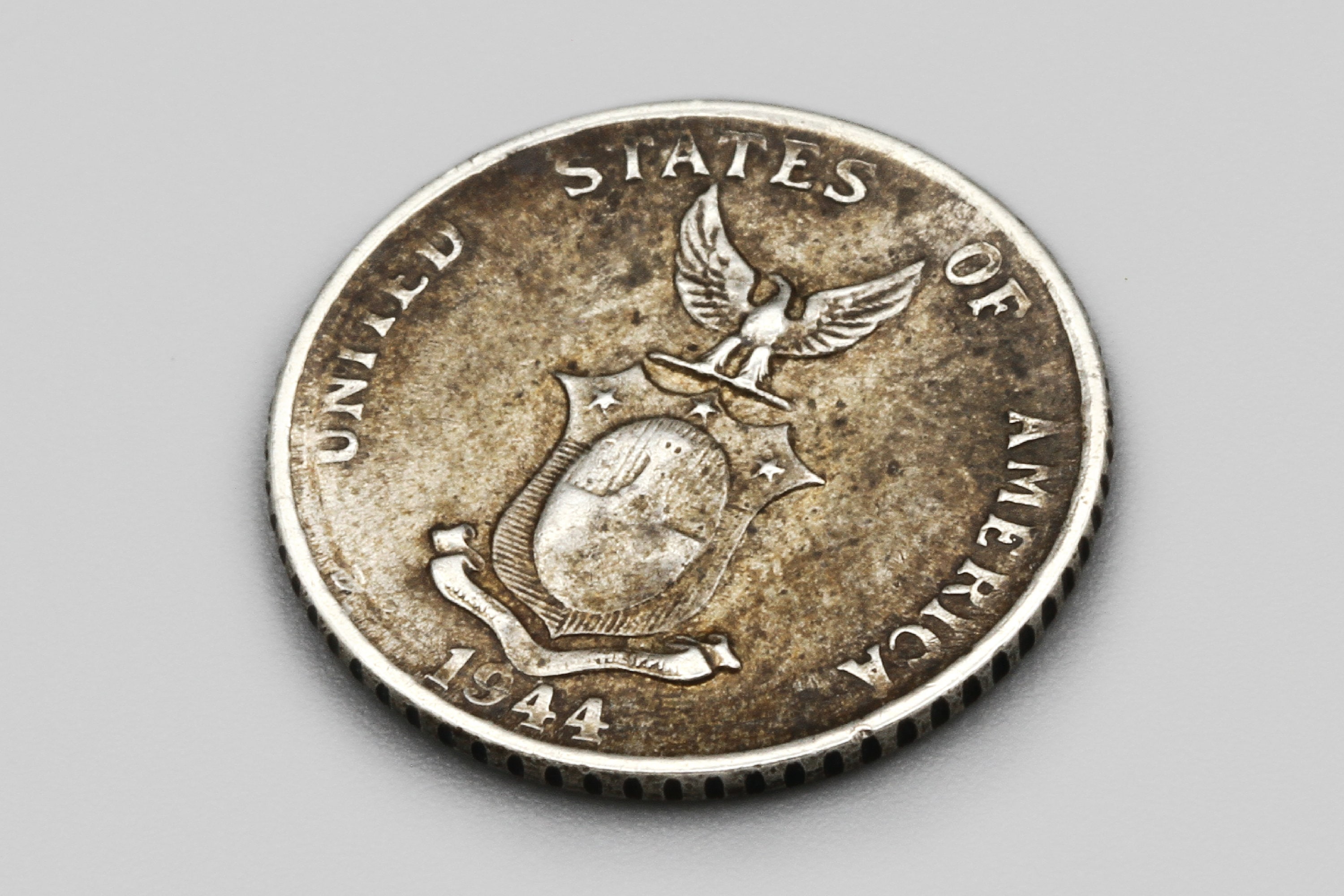 1944年 10センタボ・フィリピナス、750銀貨、フィリピンの通貨、旧世界