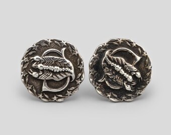 Mount Fuji Print Manchetknopen Voor Heren - Roestvrij Staal, 20x20x19 Mm, Zakelijk En Bruiloft Cadeau