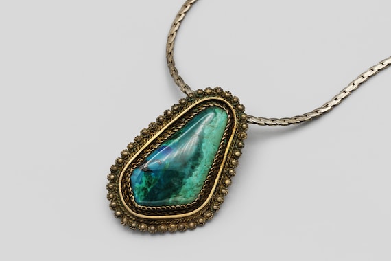 Sterling Silver Filigree Green Turquoise Pendants Sterling Silver Filigree Green Turquoise Pendants