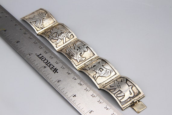 Vintage Mexican Silver＆blass Bracelet Vintage Mexican Silver＆blass Bracelet