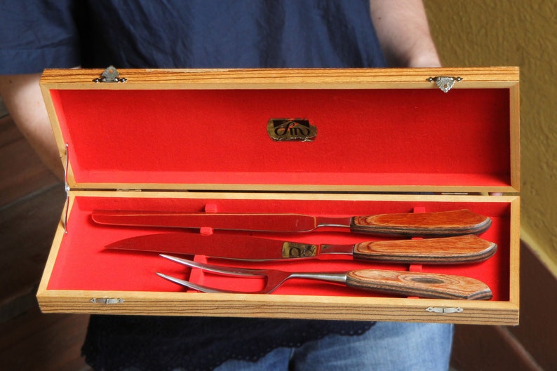 Manor Japanese Steak Knives And Fork Set Of 3 Vintage 60s ...